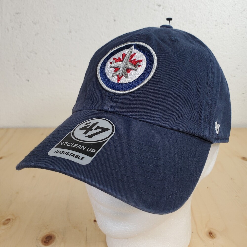 Winnipeg Jets Cap '47 Brand Clean Up Adjustable Strapback Dad Hat NHL Hockey